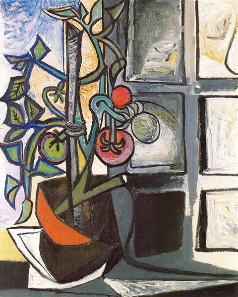 Pablo Picasso Oil Paintings Tomato Plant Plant De Tomates - Click Image to Close